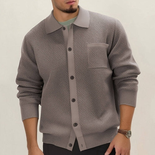 Manteau-gilet en maille dense, style européen et américain