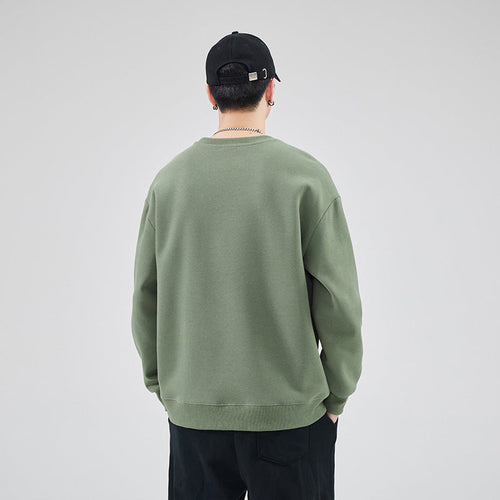 Pull ample à col rond pour homme (automne)