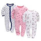 MiniSnug™ – Grenouillère à manches longues pour bébé avec imprimé animal