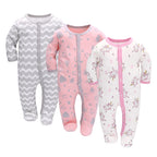 MiniSnug™ – Grenouillère à manches longues pour bébé avec imprimé animal