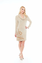 THE REBECCA RIBBED TUNIC IN BELLA BEIGE