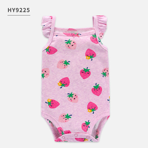 TinyJoy™ – Summer Cotton Romper Set for Baby Girls