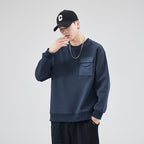Pull ample à col rond pour homme (automne)
