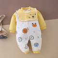 SnuggleZoo™ – Thick Winter Baby Onesie with Animal Print