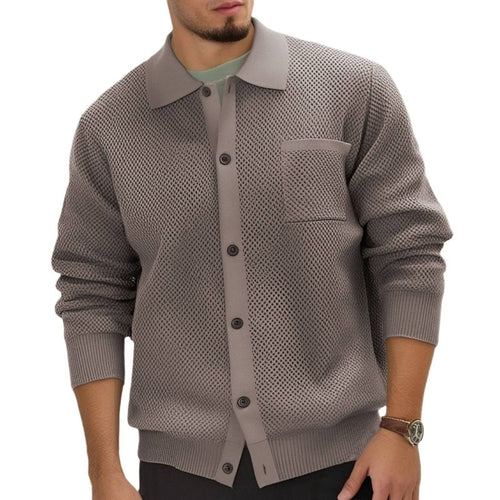 Manteau-gilet en maille dense, style européen et américain
